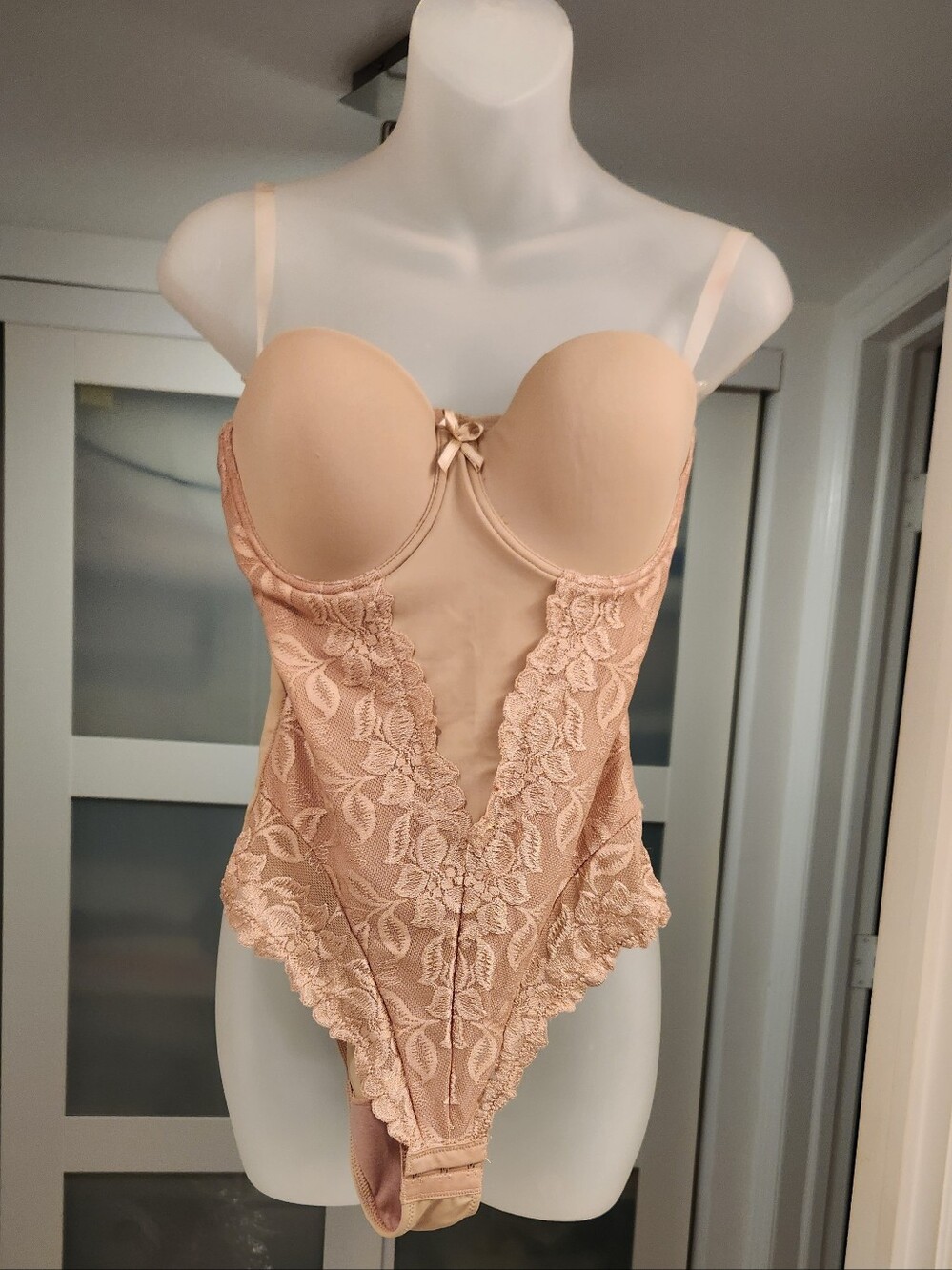 Shape FX Blush Lace Sculpting Bodysuit